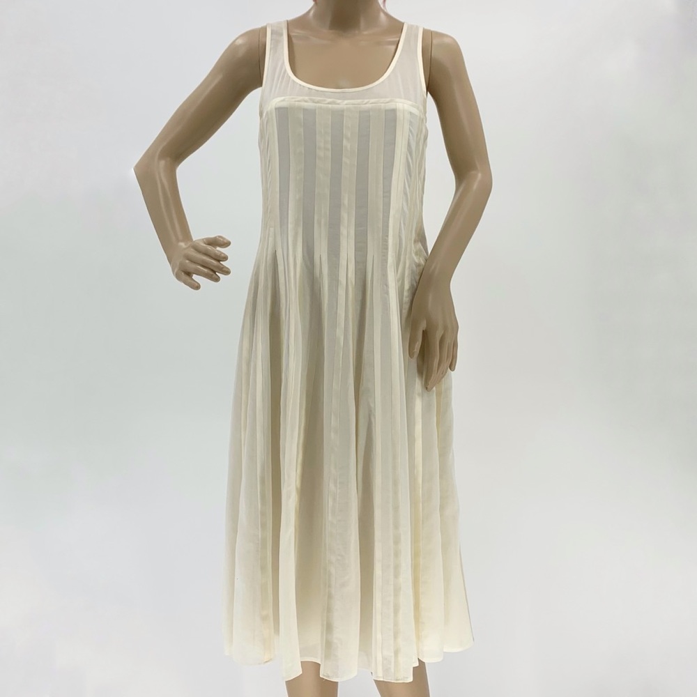 Narciso Rodriguez Tonal Stripe Fit & Flare Dress 4